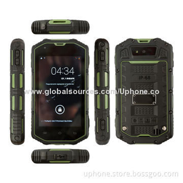 Smartphones, 4.0-inch, Dual-core, Military-grade, IP68 Waterproof, Crash/Shock-resistant